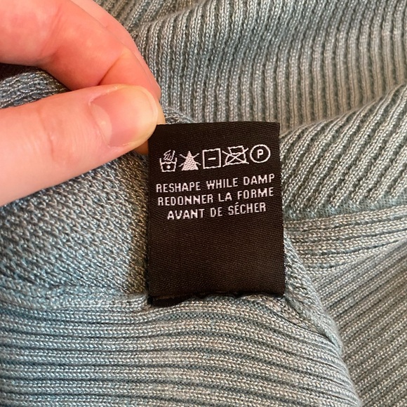 Mock-Neck Short-Sleeve Sweater by Le Château - Picture 5 of 5